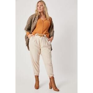 Anthropologie Aviva Slim Utility Trousers